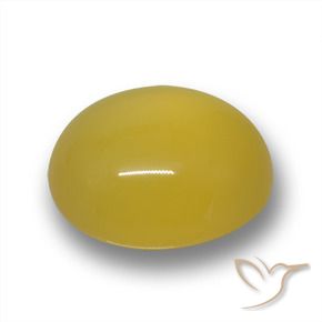9,17 ctw natürlicher Mittelgelb Achat, Oval, Lichtdurchlässig