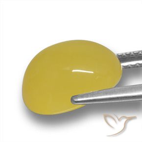 9,17 ctw natürlicher Mittelgelb Achat, Oval, Lichtdurchlässig