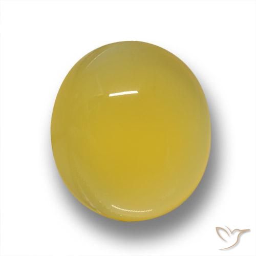 3.58ct Natürlicher Honiggelb Achat, Oval, Lichtdurchlässig