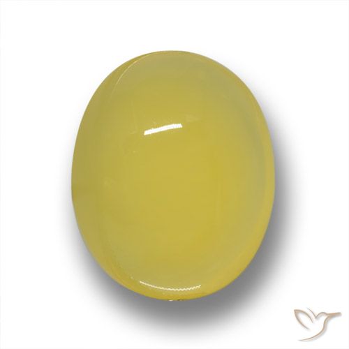 4.36ct Natürlicher Toskana Gelb Achat, Oval, Lichtdurchlässig
