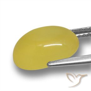 9,17 ctw natürlicher Toskana Gelb Achat, Oval, Lichtdurchlässig
