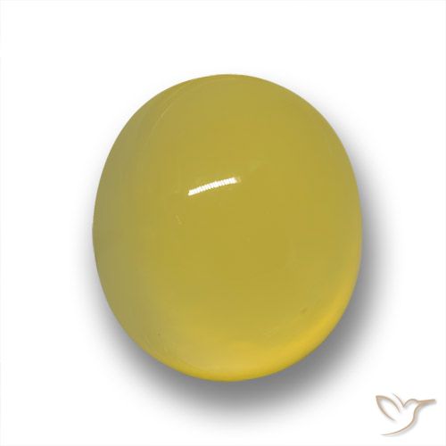 5.28ct Natürlicher Gelblich Gold Achat, Oval, Lichtdurchlässig