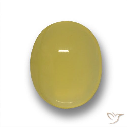 4.05ct Natürlicher Toskana Gelb Achat, Oval, Lichtdurchlässig