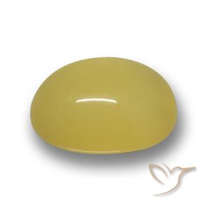 9,17 ctw natürlicher Toskana Gelb Achat, Oval, Lichtdurchlässig