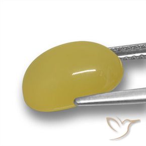 9,17 ctw natürlicher Toskana Gelb Achat, Oval, Lichtdurchlässig
