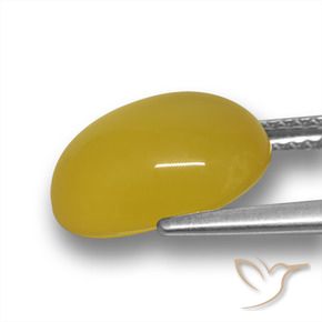 9,17 ctw natürlicher Honiggelb Achat, Oval, Lichtdurchlässig