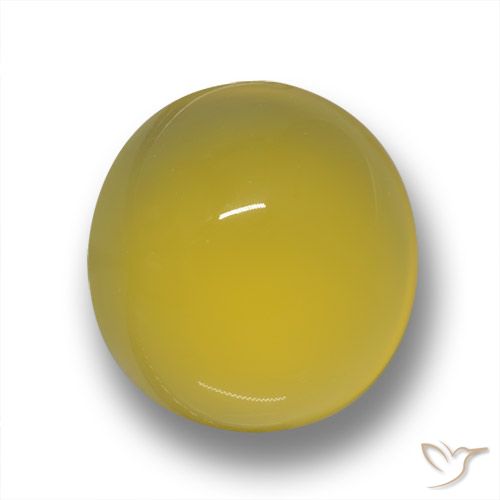 5.11ct Natürlicher Toskana Gelb Achat, Oval, Lichtdurchlässig