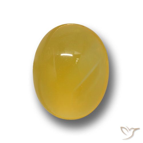 3.64ct Natürlicher Dunkel gelb Achat, Oval, Lichtdurchlässig