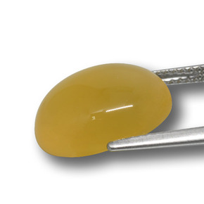 9,17 ctw natürlicher Honiggelb Achat, Oval Schliff, Lichtdurchlässig