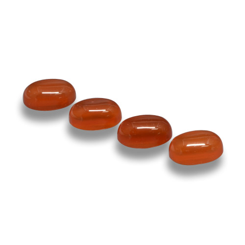 2,59 ct natürliche roter Achat-Edelsteine, Oval Schliff, Lichtdurchlässig