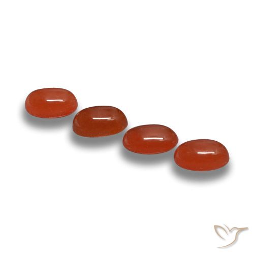 2.15 ct natürliche Feuerrot Achat-Edelsteine, Oval, Lichtdurchlässig