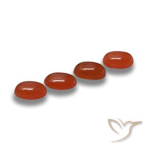 2.15 ct natürliche Feuerrot Achat-Edelsteine, Oval, Lichtdurchlässig