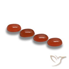 2.15 ct natürliche Feuerrot Achat-Edelsteine, Oval, Lichtdurchlässig