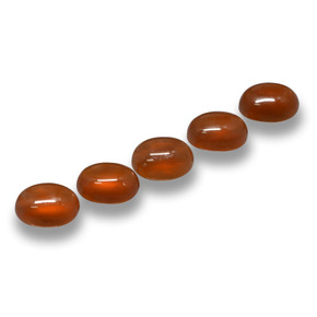 2,07 ct natürliche roter Achat-Edelsteine, Oval Schliff, Lichtdurchlässig
