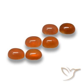 2.43 ct natürliche Feuerrot Achat-Edelsteine, Oval, Lichtdurchlässig