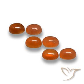 2.43 ct natürliche Feuerrot Achat-Edelsteine, Oval, Lichtdurchlässig