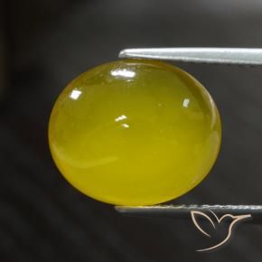 9,17 ctw natürlicher Helles Honiggelb Achat, Oval, Lichtdurchlässig