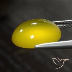 9,17 ctw natürlicher Helles Honiggelb Achat, Oval, Lichtdurchlässig