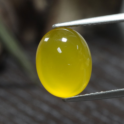 9,17 ctw natürlicher Helles Honiggelb Achat, Oval Schliff, Lichtdurchlässig