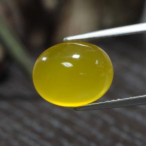 9,17 ctw natürlicher Helles Honiggelb Achat, Oval Schliff, Lichtdurchlässig