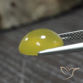 9,17 ctw natürlicher Hummel Gelb Achat, Oval, Lichtdurchlässig