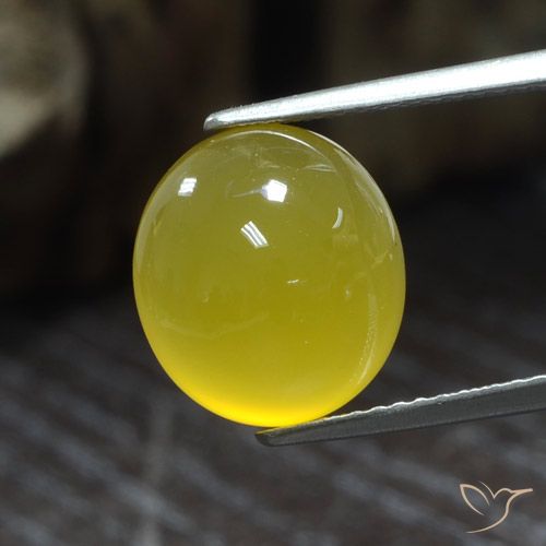 9,17 ctw natürlicher Helles Honiggelb Achat, Oval, Lichtdurchlässig