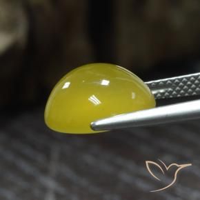 9,17 ctw natürlicher Helles Honiggelb Achat, Oval, Lichtdurchlässig