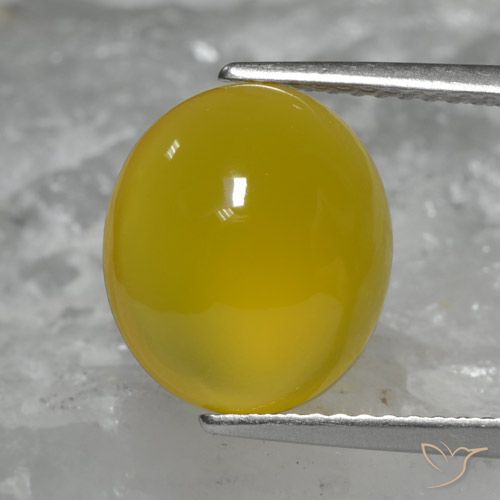 4.62ct Natürlicher Honiggelb Achat, Oval, Lichtdurchlässig