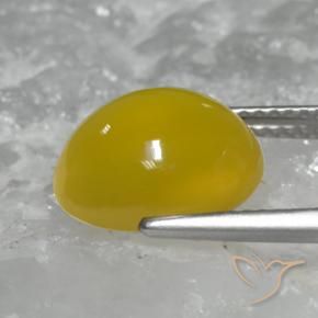9,17 ctw natürlicher Honiggelb Achat, Oval, Lichtdurchlässig