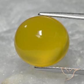 9,17 ctw natürlicher Gelblich Gold Achat, Oval, Lichtdurchlässig