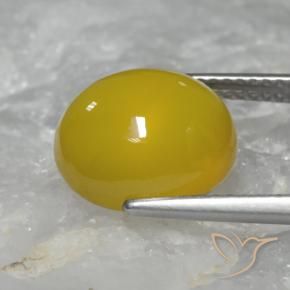 9,17 ctw natürlicher Gelblich Gold Achat, Oval, Lichtdurchlässig
