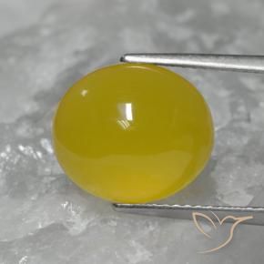 9,17 ctw natürlicher Gelblich Gold Achat, Oval, Lichtdurchlässig