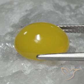 9,17 ctw natürlicher Gelblich Gold Achat, Oval, Lichtdurchlässig