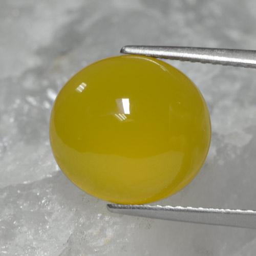 9,17 ctw natürlicher Gelblich Gold Achat, Oval, Lichtdurchlässig