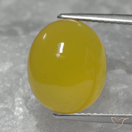 6.28ct Natürlicher Honiggelb Achat, Oval, Lichtdurchlässig