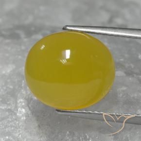 9,17 ctw natürlicher Honiggelb Achat, Oval, Lichtdurchlässig