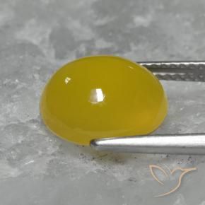 9,17 ctw natürlicher Gelblich Gold Achat, Oval, Lichtdurchlässig