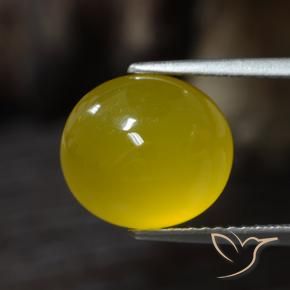 9,17 ctw natürlicher Helles Honiggelb Achat, Oval, Lichtdurchlässig