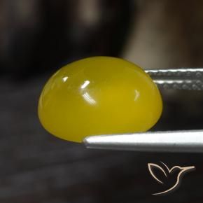 9,17 ctw natürlicher Helles Honiggelb Achat, Oval, Lichtdurchlässig
