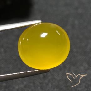 9,17 ctw natürlicher Gelblich Gold Achat, Oval, Lichtdurchlässig