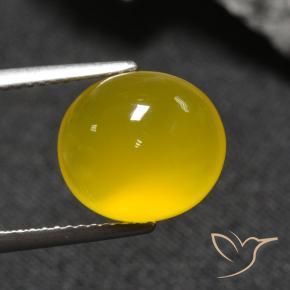 9,17 ctw natürlicher Honiggelb Achat, Oval, Lichtdurchlässig