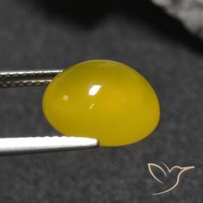 9,17 ctw natürlicher Honiggelb Achat, Oval, Lichtdurchlässig