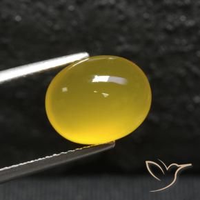 9,17 ctw natürlicher Honiggelb Achat, Oval, Lichtdurchlässig