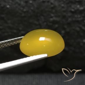 9,17 ctw natürlicher Honiggelb Achat, Oval, Lichtdurchlässig