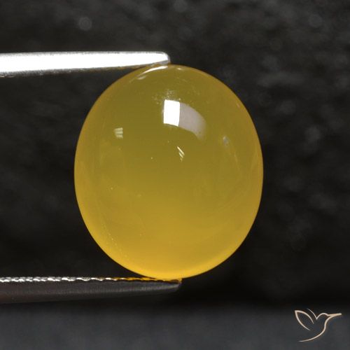 5.56ct Natürlicher Honiggelb Achat, Oval, Lichtdurchlässig, Photo A
