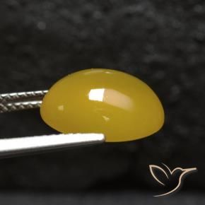 9,17 ctw natürlicher Honiggelb Achat, Oval, Lichtdurchlässig