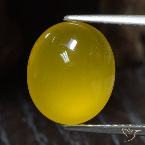 4.97ct Natürlicher Honiggelb Achat, Oval, Lichtdurchlässig