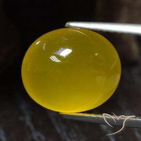 9,17 ctw natürlicher Honiggelb Achat, Oval, Lichtdurchlässig