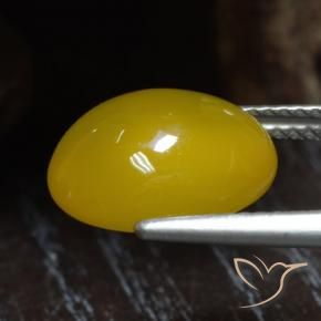 9,17 ctw natürlicher Honiggelb Achat, Oval, Lichtdurchlässig