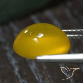 9,17 ctw natürlicher Honiggelb Achat, Oval, Lichtdurchlässig